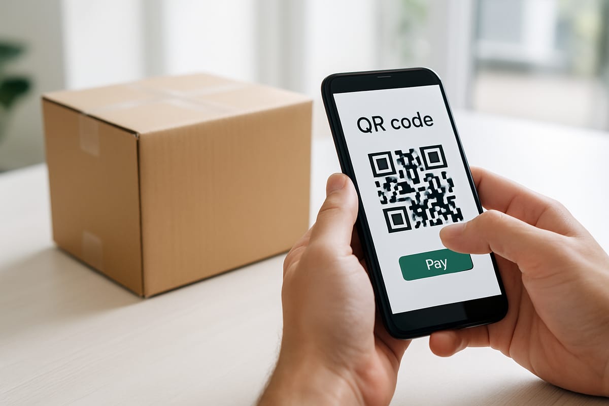 Оплата онлайн-заказа по QR-коду со смартфона